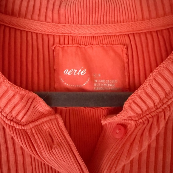 Aerie | Size S | Road Trip Ribbed Henley Long Sleeve - Picture 6 of 10